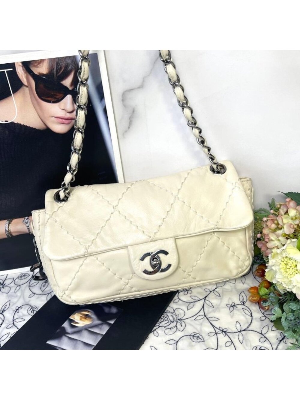 Chanel Double Flap Wild Stitch